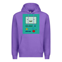 Purple adventure time game bmo cover funny Premium Hoodie - baoMotion