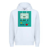 White adventure time game bmo cover funny Premium Hoodie - baoMotion