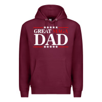 Burgundy great maga dad Premium Hoodie - baoMotion