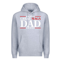 Heather Grey great maga dad Premium Hoodie - baoMotion
