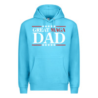Ocean Blue great maga dad Premium Hoodie - baoMotion