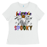 White hippie spooky Ladies Tee - SublimationCraftShop