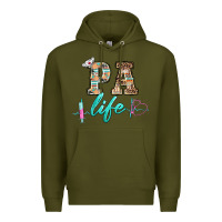 Army Green western nurse pa  life Premium Hoodie - BarkalooDesign