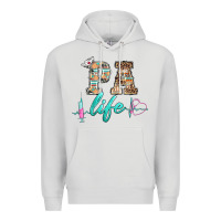Dove Grey western nurse pa  life Premium Hoodie - BarkalooDesign