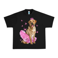 Black Labrador Retriever Dog With Tutu Urban Heavy Tee - LillyAllenDesigns