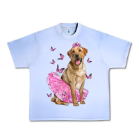 Grape Ice Labrador Retriever Dog With Tutu Urban Heavy Tee - LillyAllenDesigns