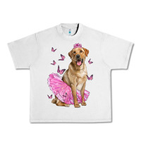 Lunar Rock Labrador Retriever Dog With Tutu Urban Heavy Tee - LillyAllenDesigns