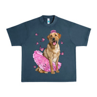 Labrador Retriever Dog With Tutu Urban Heavy Tee | Teevron