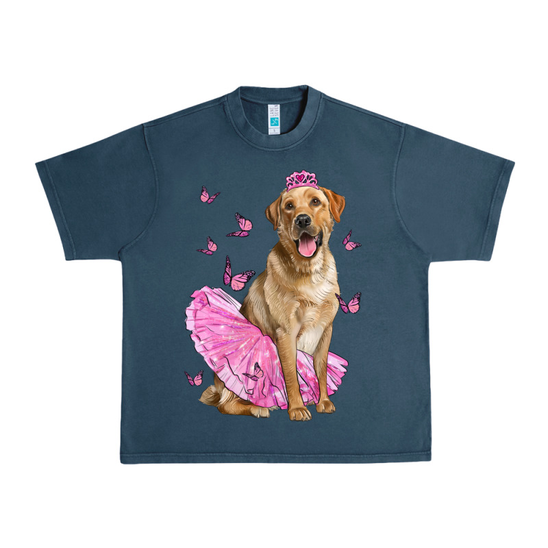 Labrador Retriever Dog With Tutu Urban Heavy Tee by LillyAllenDesigns | Teevron