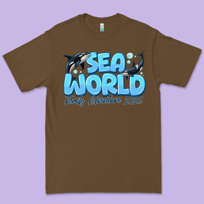 Sea World Family Adventure 2025 Premium Tee Designed By Cowhidedigitalart