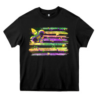 Black mardi gras Heavy Core Tee - FaDigitalArtStudio
