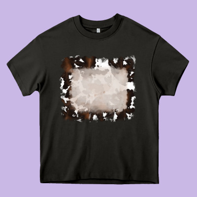 Cowhide Frames Backround 3 Heavy Core Tee Designed By Ranaportraitstore