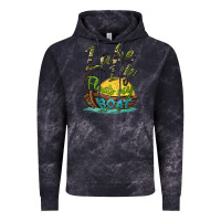 Cloud Black lake life floats my boat Vintage Hoodie - BarkalooDesign