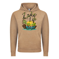Vintage Coffee lake life floats my boat Vintage Hoodie - BarkalooDesign