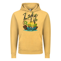 Vintage Mustard lake life floats my boat Vintage Hoodie - BarkalooDesign