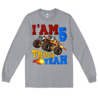 Heather Grey i'am five truck yeah Long Sleeve Tee - Artiststas