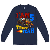 Navy i'am five truck yeah Long Sleeve Tee - Artiststas