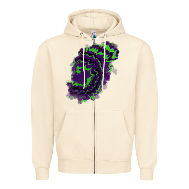 Tie Dye Patch Zipper Hoodie by RanaPortraitStore | Teevron