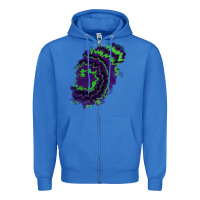 True Royal tie dye patch Zipper Hoodie - RanaPortraitStore