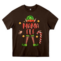 Chocolate Brown mama elf Heavy Core Tee - FaDigitalArtStudio