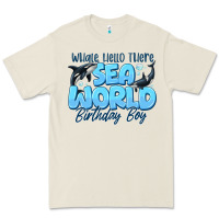 Whale Hello There Sea World Birthday Boy Premium Tee | Teevron