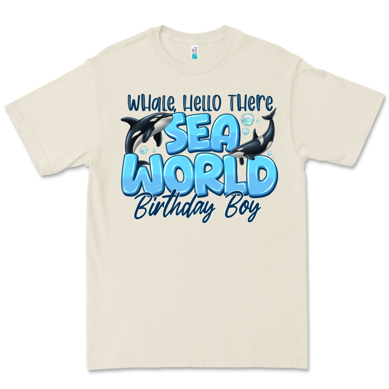 Whale Hello There Sea World Birthday Boy Premium Tee by CowhideDigitalArt | Teevron