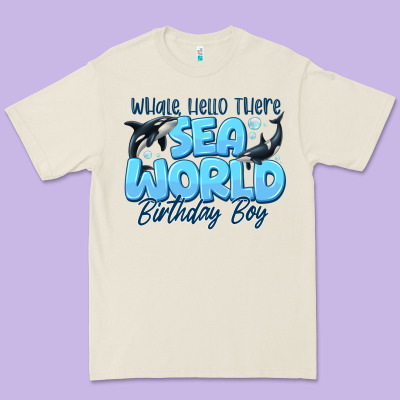Whale Hello There Sea World Birthday Boy Premium Tee Designed By Cowhidedigitalart