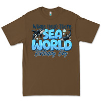 Cacao Whale Hello There Sea World Birthday Boy Premium Tee - CowhideDigitalArt