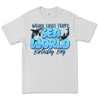 Dove Grey Whale Hello There Sea World Birthday Boy Premium Tee - CowhideDigitalArt