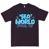 Plum Whale Hello There Sea World Birthday Boy Premium Tee - CowhideDigitalArt