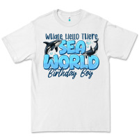 White Whale Hello There Sea World Birthday Boy Premium Tee - CowhideDigitalArt