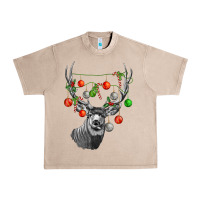 French Oak Mule deer with Urban Heavy Tee - LillyAllenDesigns
