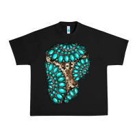Black gemstone cowhide patches Urban Heavy Tee - RanaPortraitStore