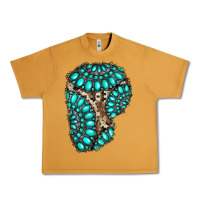 Peanut Butter gemstone cowhide patches Urban Heavy Tee - RanaPortraitStore