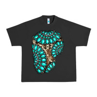 Pigment Black gemstone cowhide patches Urban Heavy Tee - RanaPortraitStore