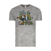 Cloud Rock let's go camping Vintage Tee - CowhideDigitalArt
