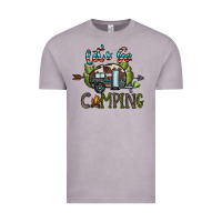 Vintage Zinc let's go camping Vintage Tee - CowhideDigitalArt
