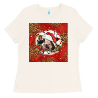Bone christmas cow Ladies Tee - LillyAllenDesigns