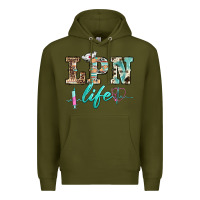 Army Green western nurse lpn  life Premium Hoodie - BarkalooDesign
