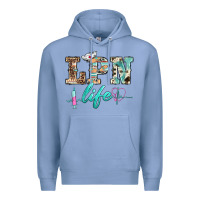 Colony Blue western nurse lpn  life Premium Hoodie - BarkalooDesign