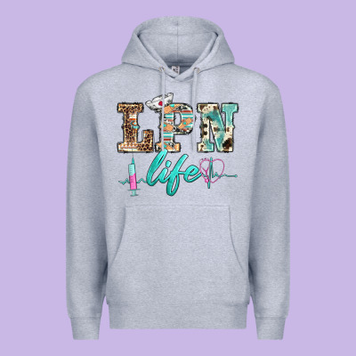 Western Nurse Lpn  Life Premium Hoodie Designed By Barkaloodesign