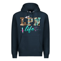 Navy western nurse lpn  life Premium Hoodie - BarkalooDesign