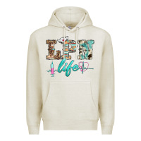 Oatmeal Heather western nurse lpn  life Premium Hoodie - BarkalooDesign
