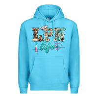Ocean Blue western nurse lpn  life Premium Hoodie - BarkalooDesign