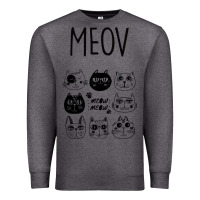 Charcoal Heather Meow Premium Sweatshirt - Bettercallsaul