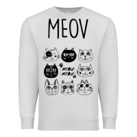 Dove Grey Meow Premium Sweatshirt - Bettercallsaul