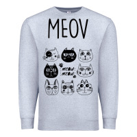 Heather Grey Meow Premium Sweatshirt - Bettercallsaul