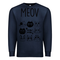 Navy Meow Premium Sweatshirt - Bettercallsaul