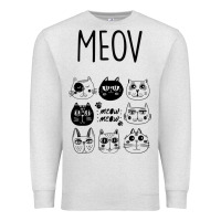 Oatmeal Heather Meow Premium Sweatshirt - Bettercallsaul