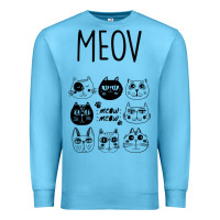 Ocean Blue Meow Premium Sweatshirt - Bettercallsaul